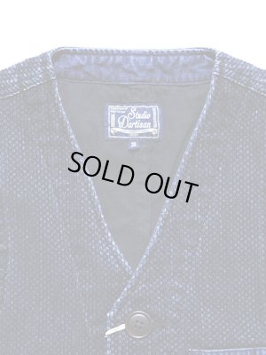 画像3: 【STUDIO D'ARTISAN（ステュディオダルチザン） 】 刺し子ベスト[ INDIGO SASIKO USED WASH ]