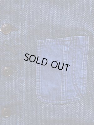 画像4: 【STUDIO D'ARTISAN（ステュディオダルチザン） 】 刺し子ショールカラージャケット [ INDIGO SASIKO USED WASH ]