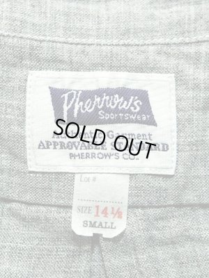 画像8: 【 Pherrow's（フェローズ） 】 七分袖リネンバンドカラーシャツ  [3/4 SLEEVE Band Coller SHIRT]