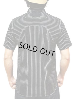 画像2: 【 JELADO（ジェラード） 】 半袖ブラックウォバッシュストライプワークシャツ [ Ventilation Work Shirts ]