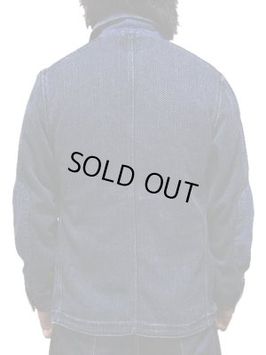 画像2: 【STUDIO D'ARTISAN（ステュディオダルチザン） 】 刺し子ショールカラージャケット [ INDIGO SASIKO USED WASH ]