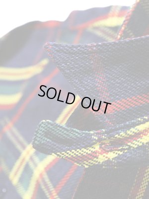 画像4: 【 Pherrow's（フェローズ） 】 ヘビーウェイトフランネルチェックシャツ  [ ネイビー×イエロー ]