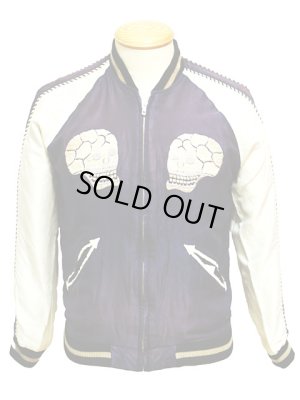 画像4: TAILOR TOYO(テーラー東洋） アセテートスカジャンエイジングモデル ACETATE SOUVENIR JACKET AGING MODEL [ SKULL×LANDSCAPE ]