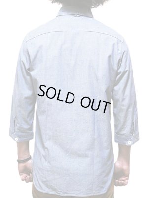 画像2: 【 ORGUEIL（オルゲイユ） 】　七分袖シャンブレーショールカラーシャツ　[ SHAWL COLLAR SHIRTS ]