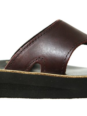 画像4: 【 THE SANDALMAN（ザ・サンダルマン） 】 ホーウィンクロムエクセルレザーサンダル [ Burgundy x Black ] [ BEACH WIDE ] [ Lua別注モデル ] [ Made In USA ]