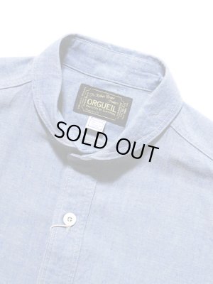 画像3: 【 ORGUEIL（オルゲイユ） 】　七分袖シャンブレーショールカラーシャツ　[ SHAWL COLLAR SHIRTS ]