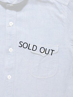 画像4: 【 ORGUEIL（オルゲイユ） 】　七分袖シャンブレーショールカラーシャツ　[ SHAWL COLLAR SHIRTS ]