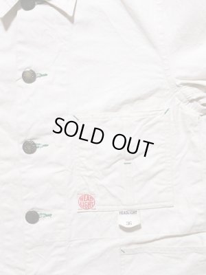 画像4: 【 HEAD LIGHT（ヘッドライト） 】　【 9oz. 】オフツイルカバーオール　[ 9oz. White Boat Sail Drill Work Cort ]