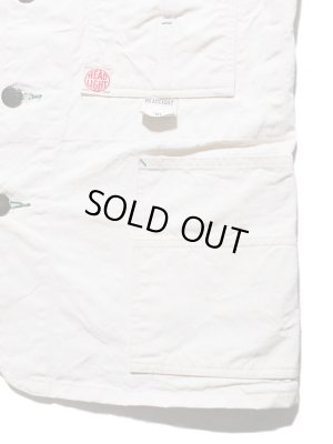 画像6: 【 HEAD LIGHT（ヘッドライト） 】　【 9oz. 】オフツイルカバーオール　[ 9oz. White Boat Sail Drill Work Cort ]