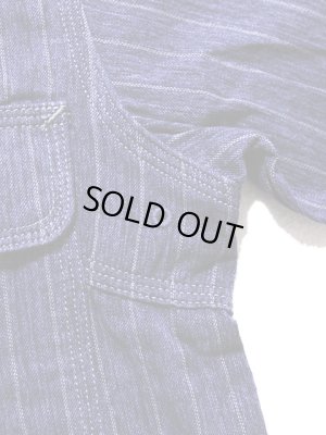 画像6: 【 Pherrow's（フェローズ） 】 杢ストライプラウンドヨークワークシャツ [ NAVY ]