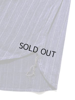 画像8: 【 Pherrow's（フェローズ） 】 杢ストライプラウンドヨークワークシャツ [ NAVY ]