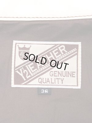 画像15: 【 LUA×Y'2 LEATHER（ルア×ワイツーレザー） 】 ルア別注 サドルホースGジャン [ SADDLE HORSE （馬革・ヌメ）] [ Lot.7 ]【 超少量限定生産モデル 】[LUA LIMITED EDITION HORSE HIDE JACKET 2017]