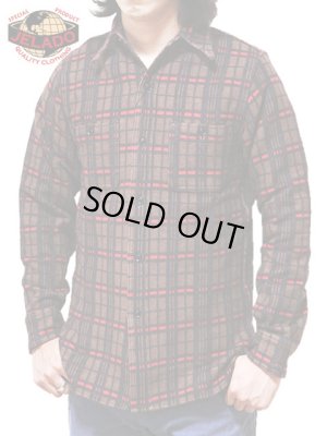 画像1: 【 JELADO（ジェラード） 】 ジャガードチェックネルシャツ [ Bread Winner ] [ チョコレートブラウン ] 