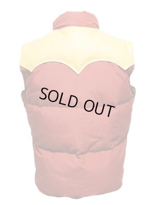 画像2: 【 SUGAR CANE（シュガーケン） 】 コットンナイロンレザーヨークダウンベスト [ COTTON/NYLON LEATHER YOKE DOWN VEST ] 