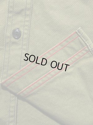 画像6: 【 SUGAR CANE×Mister Freedom（シュガーケン×ミスターフリーダム） 】 デッドストックピケワークシャツ [ NOS OLIVE PIQUE RANGER SHIRT ] [ Made in U.S.A. ] [ Sportsman ]