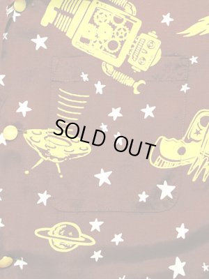 画像5: 【 STAR OF HOLLYWOOD×VINCE RAY（スターオブハリウッド×ヴィンスレイ） 】 半袖レーヨンオープンカラーシャツ S/S HIGH DENSITY RAYON OPEN SHIRTS [ SPACE ROCKETS ]