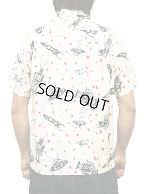 画像2: 【 STAR OF HOLLYWOOD×VINCE RAY（スターオブハリウッド×ヴィンスレイ） 】 半袖レーヨンオープンカラーシャツ S/S HIGH DENSITY RAYON OPEN SHIRTS [ SPACE ROCKETS ]