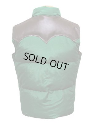 画像2: 【 SUGAR CANE（シュガーケン） 】 コットンナイロンレザーヨークダウンベスト [ COTTON/NYLON LEATHER YOKE DOWN VEST ] 