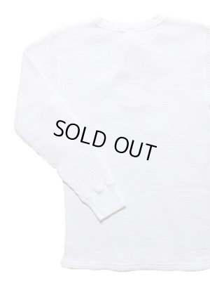 画像2: 【 UES（ウエス） 】　ビッグワッフルヘンリーネックTシャツ　 [  Heavy Thermal ]　[ WHITE ]
