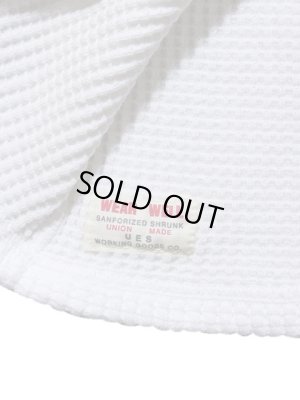 画像8: 【 UES（ウエス） 】　ビッグワッフルヘンリーネックTシャツ　 [  Heavy Thermal ]　[ WHITE ]