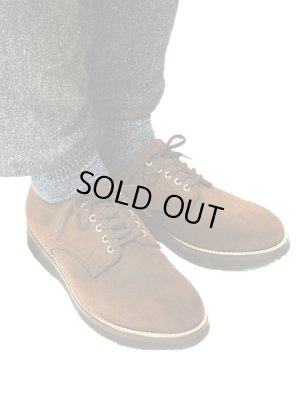 画像2: 【 WHEEL ROBE（ウィールローブ） 】 ホールデッドプレーントゥオックスフォードシューズ FOLDED PLAIN TOE OXFORD [ Last #1228 ] [ OIL SUEDE BROWN]