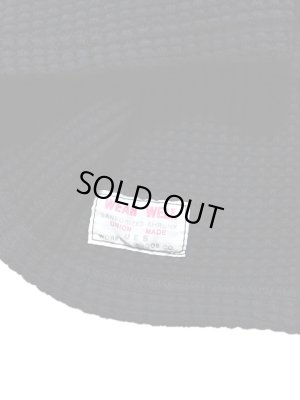 画像7: 【 UES（ウエス） 】　ビッグワッフルクルーネックTシャツ　 [  Heavy Thermal ]　[ BLACK ]