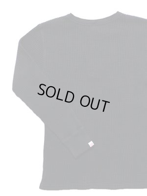 画像2: 【 UES（ウエス） 】　ビッグワッフルクルーネックTシャツ　 [  Heavy Thermal ]　[ BLACK ]