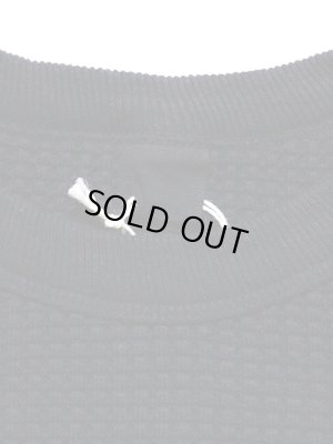 画像4: 【 UES（ウエス） 】　ビッグワッフルクルーネックTシャツ　 [  Heavy Thermal ]　[ BLACK ]