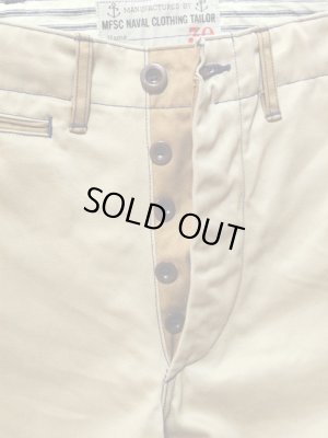 画像5: 【 SUGAR CANE×Mister Freedom（シュガーケン×ミスターフリーダム） 】 【 8.2oz. 】 コットンツイルチノパンツ [ MFSC COTTON TWILL NAVAL CHINOS ] [ RE-ISSUE ]