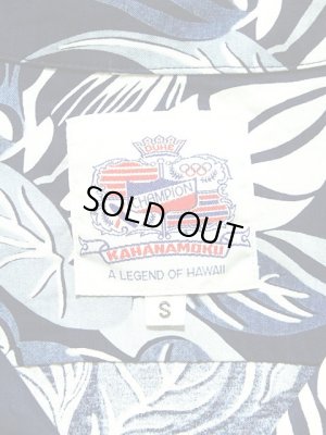 画像8: 【 DUKE KAHANAMOKU（デュークカハナモク） 】 半袖アロハシャツ S/S HAWAIIAN ALOHA SHIRT [ INDIGO SACRED GARDEN ] 