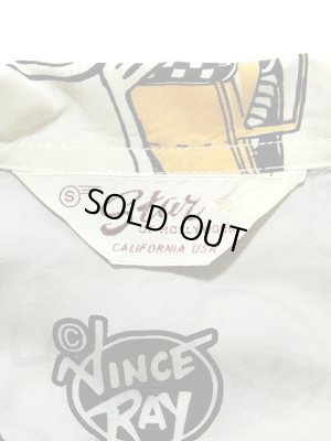 画像8: 【 STAR OF HOLLYWOOD×VINCE RAY（スターオブハリウッド×ヴィンスレイ） 】 半袖レーヨンオープンカラーシャツ S/S HIGH DENSITY RAYON OPEN SHIRTS [ HOT ROD ]
