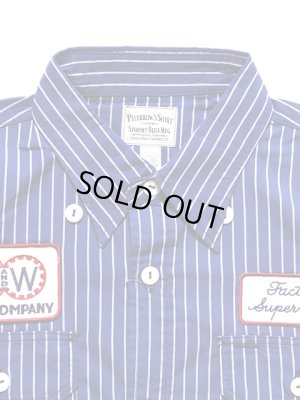 画像3: 【 Pherrow's（フェローズ） 】 半袖ストライプワークシャツ [ M&W GEAR COMPANY ]　[SHORT SLEEVE WORK SHIRT]