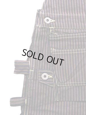 画像8: 【 JELADO（ジェラード） 】　ブラウンヒッコリーオーバーオール　[ Bruiser ]