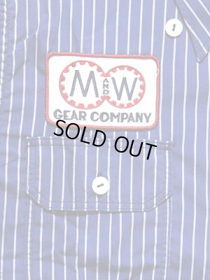 画像4: 【 Pherrow's（フェローズ） 】 半袖ストライプワークシャツ [ M&W GEAR COMPANY ]　[SHORT SLEEVE WORK SHIRT]
