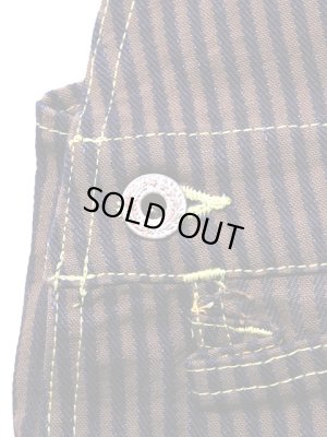 画像7: 【 JELADO（ジェラード） 】　ブラウンヒッコリーオーバーオール　[ Bruiser ]