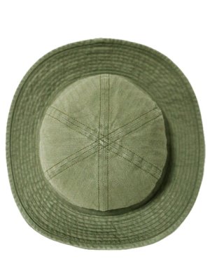 画像2: 【 メール便可 】 【 BUZZ RICKSON'S（バズリクソンズ） 】 オリーブヘリンボーンアーミーハット [ O.D.HERRINGBONE ARMY HAT ]  [ AVIATION ASSOCIATES ] ] 