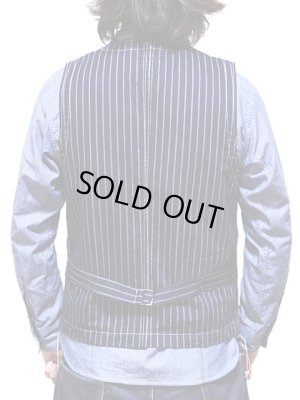 画像2: 【STUDIO D'ARTISAN（ステュディオダルチザン） 】 ダブルウォバッシュワークベスト[ MR. RAIL ROAD ] 