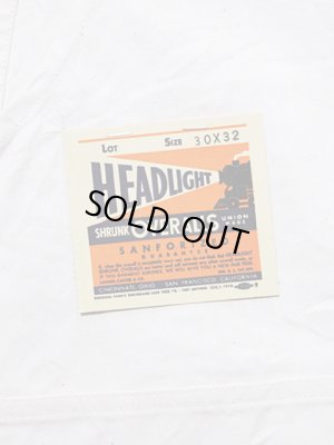 画像13: 【 HEAD LIGHT（ヘッドライト） 】　【 9oz. 】オフツイルオーバーオール　[ 9oz. White Boat Sail Drill Overalls ]