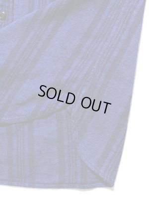 画像7: 【 Pherrow's（フェローズ） 】　インディゴストライプバンドカラーシャツ　[  Band Coller Shirts ]