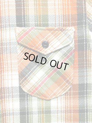 画像4: 【 UES（ウエス） 】 先染めヘビーチェックネルシャツ [ ORANGE ]