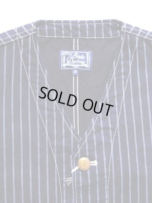 画像3: 【STUDIO D'ARTISAN（ステュディオダルチザン） 】 ダブルウォバッシュワークベスト[ MR. RAIL ROAD ] 