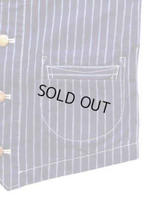 画像4: 【STUDIO D'ARTISAN（ステュディオダルチザン） 】 ダブルウォバッシュワークベスト[ MR. RAIL ROAD ] 