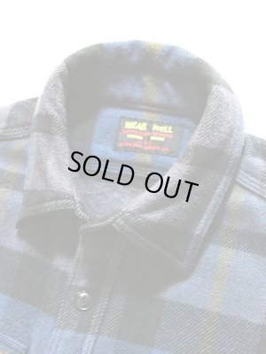 画像3:  【 UES（ウエス） 】 先染めエクストラヘビーチェックネルシャツ [NAVY]