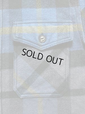 画像4:  【 UES（ウエス） 】 先染めエクストラヘビーチェックネルシャツ [NAVY]