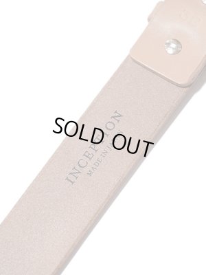 画像5: 【 INCEPTION（インセプション） 】　サドルレザーギャリソンベルト　[ 38mm巾 栃木レザー ] [ TAN ]