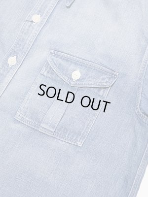 画像4: 【 JELADO（ジェラード） 】 デニムボーイスカウトワークシャツ [ Pressman Shirt Vintage Finish ]