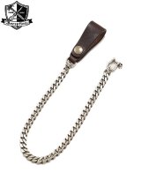 【 INCEPTION（インセプション） 】　UK サドル & ウォレットチェーン [ UK SADDLE & BRASS Chain Silver Planting ] [ BROWN ]