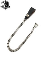 【 INCEPTION（インセプション） 】　UK サドル & ウォレットチェーン [ UK SADDLE & BRASS Chain Silver Planting ] [ BLACK ]