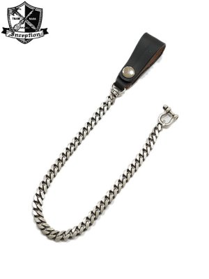 画像1: 【 INCEPTION（インセプション） 】　UK サドル & ウォレットチェーン [ UK SADDLE & BRASS Chain Silver Planting ] [ BLACK ]