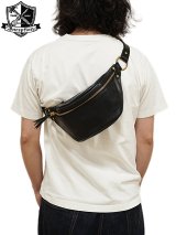 【 INCEPTION（インセプション） 】　ファニーパック [ FUNNY PACK ] [ HORWEEN CHROMEXCEL LEATHER ] [ Black ]